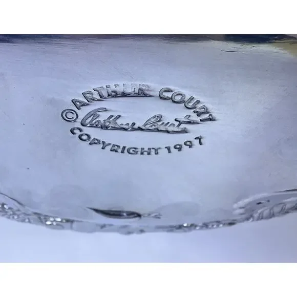 Vintage Arthur Court Bunny Child’s Divided Plate, Cup, And Two Sets Silverware Serveware